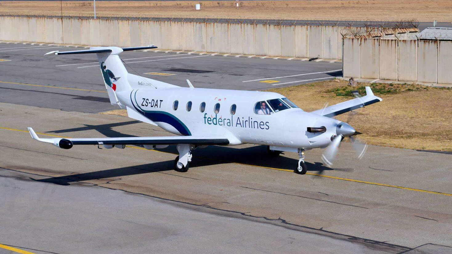 The Pilatus PC12 aircraft by Federal Airlines