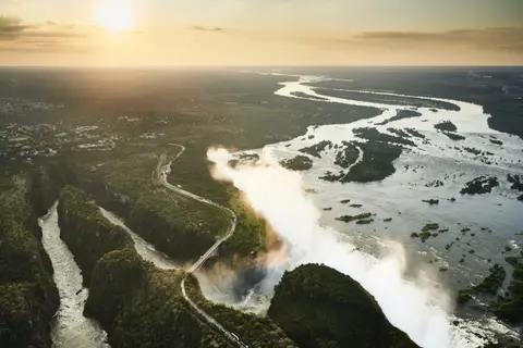 Victoria Falls from Vic Falls River Lodge