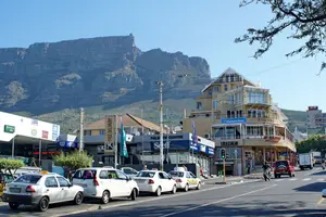 View of the Mountains from Kloof Street in Cape Town