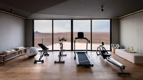 Gym with a view at andBeyond Sossusvlei